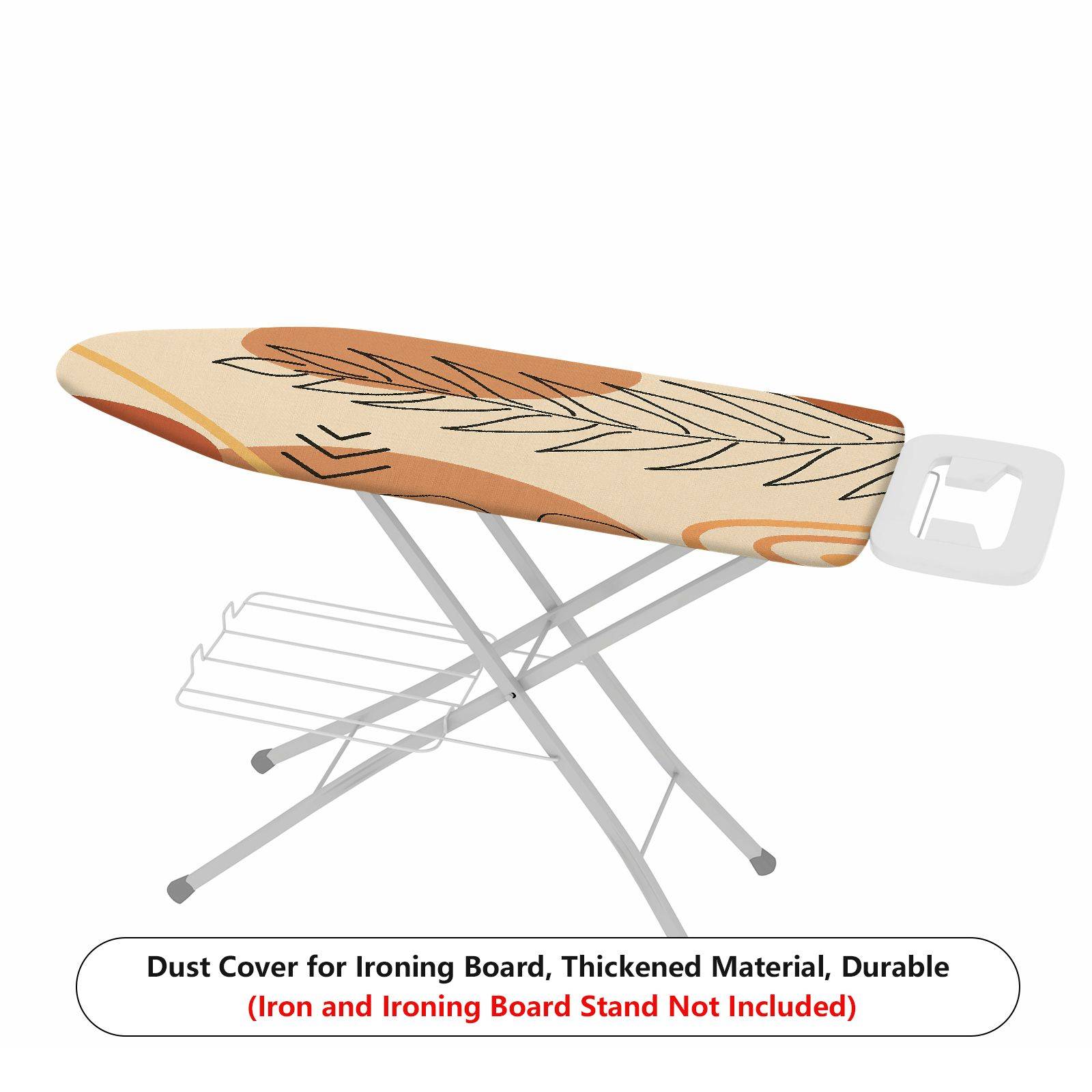 1-Piece Abstract Leaf Swirl Art  Ironing Board Cover, Universal Size, Without Board