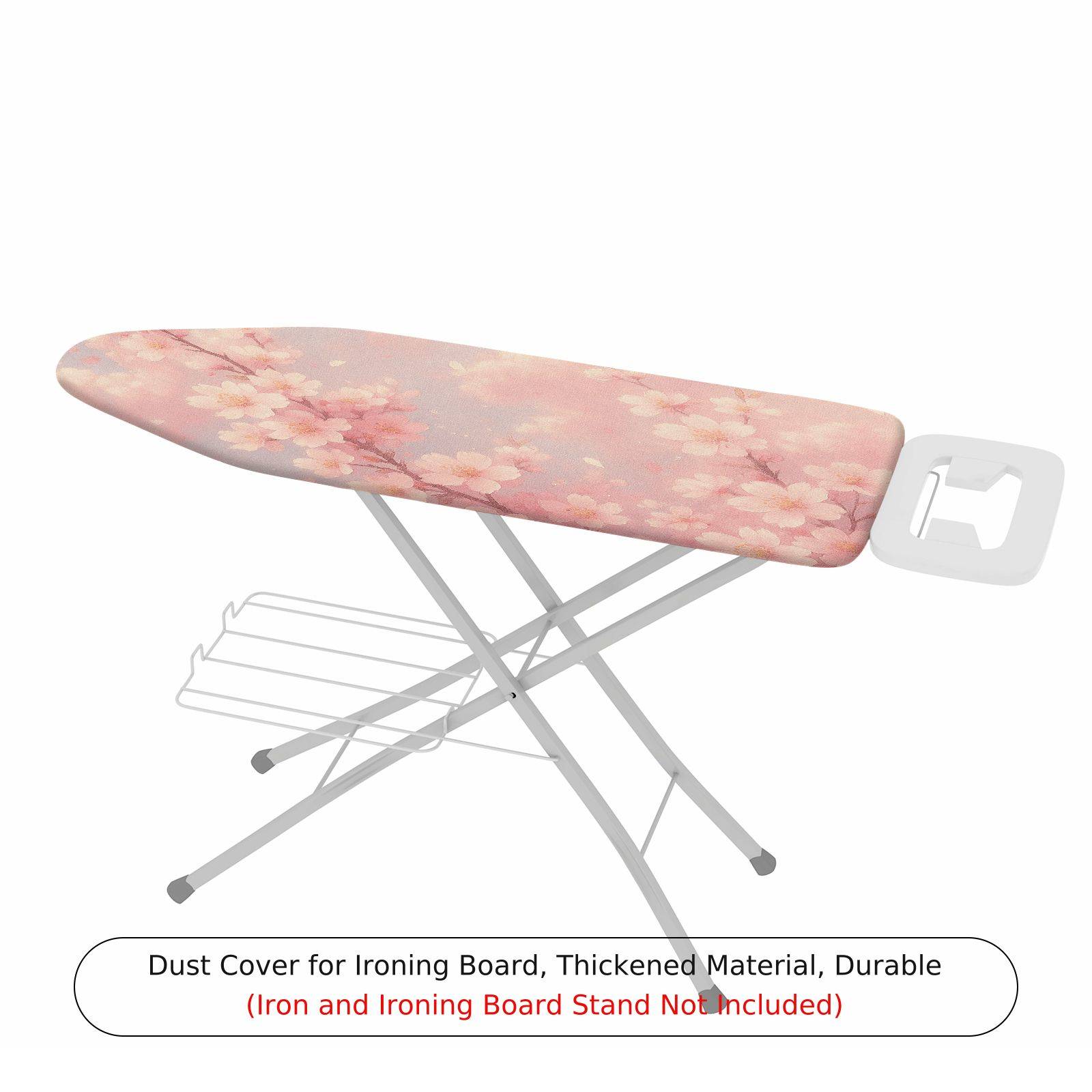1-Piece Floral Pink Spring  Ironing Board Cover, Universal Size, Without Board
