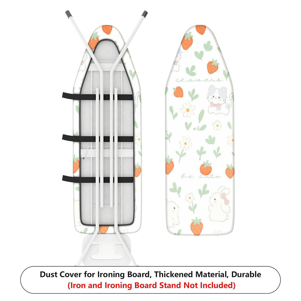 1-Piece Strawberry Floral Animal  Ironing Board Cover, Universal Size, Without Board
