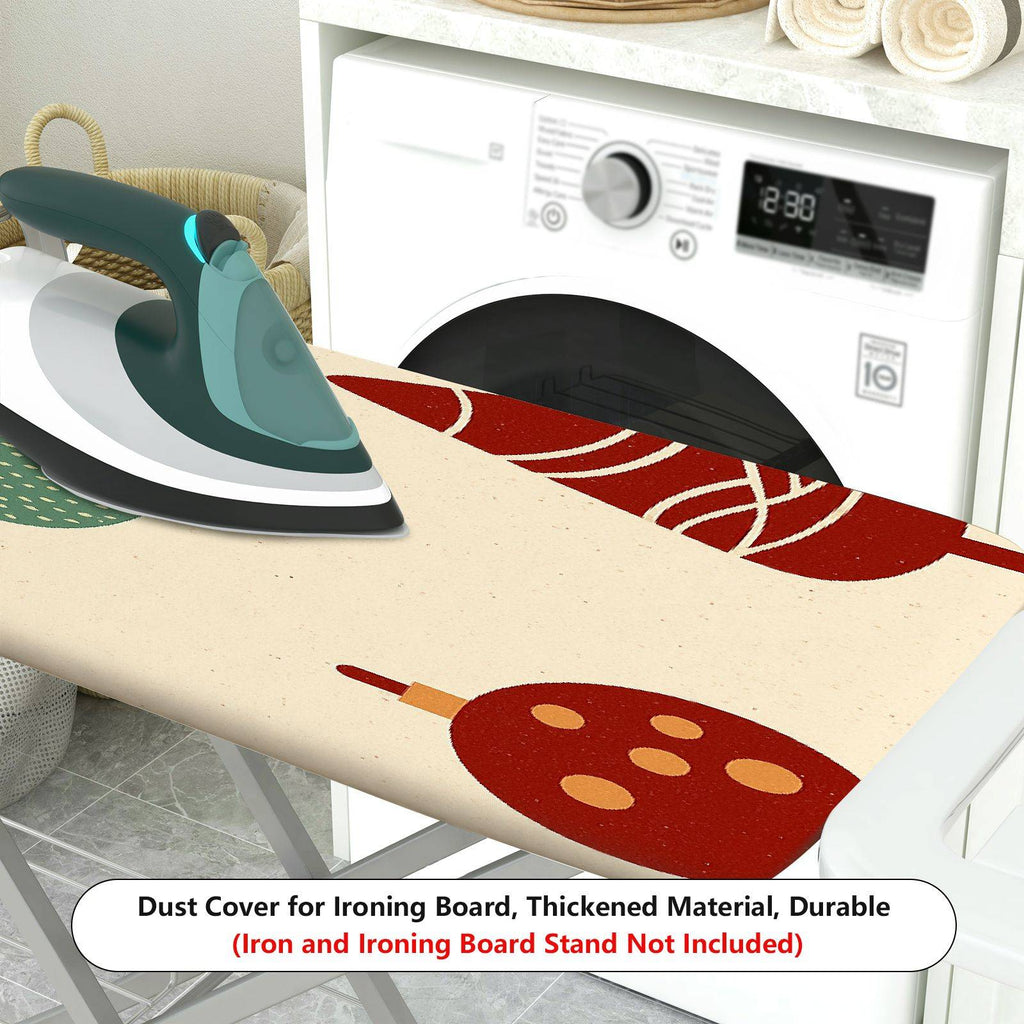 1-Piece Christmas Trees Ornaments Holiday  Ironing Board Cover, Universal Size, Without Board