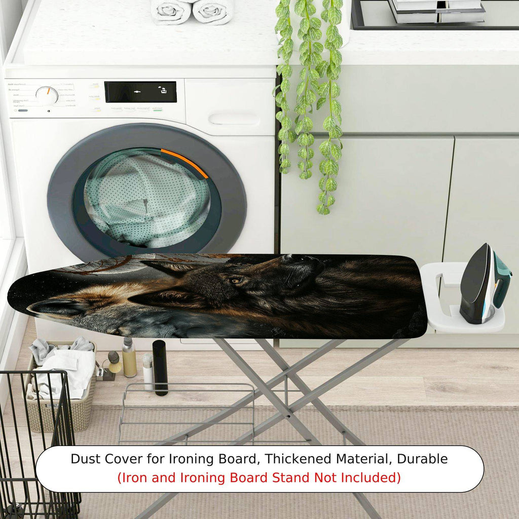 1-Piece Wolf Forest Animal  Ironing Board Cover, Universal Size, Without Board