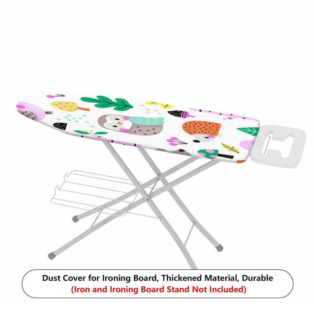 1-Piece Cute Owl Forest Animal Theme  Ironing Board Cover, Universal Size, Without Board