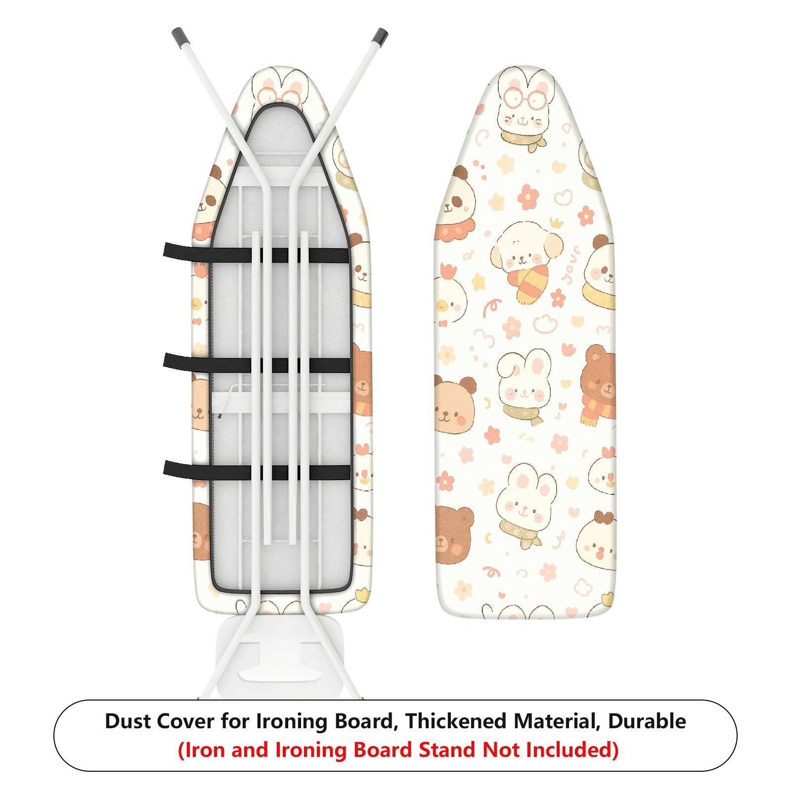1-Piece Animal Floral Cute  Ironing Board Cover, Universal Size, Without Board
