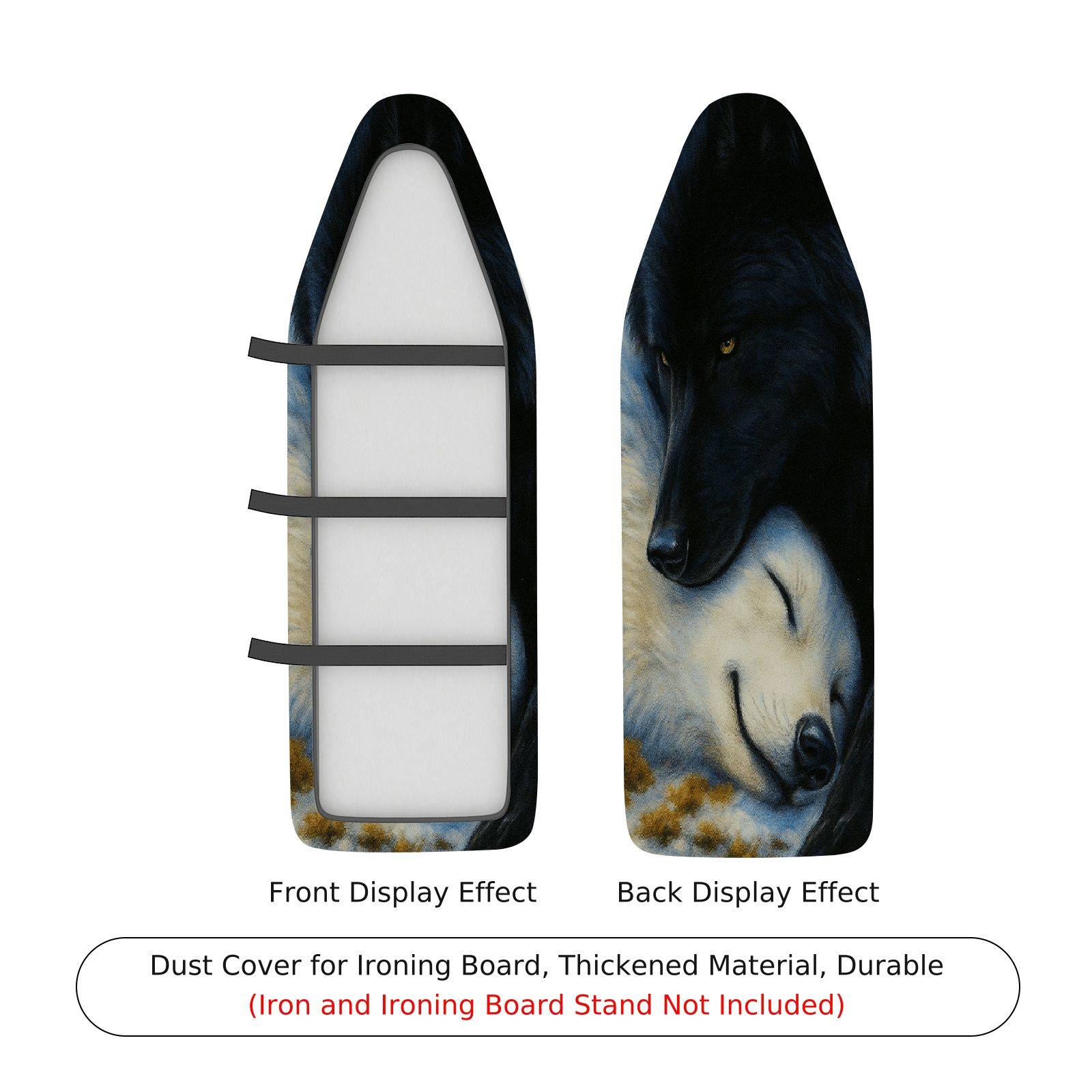 1-Piece Dog Wolf Animal  Ironing Board Cover, Universal Size, Without Board