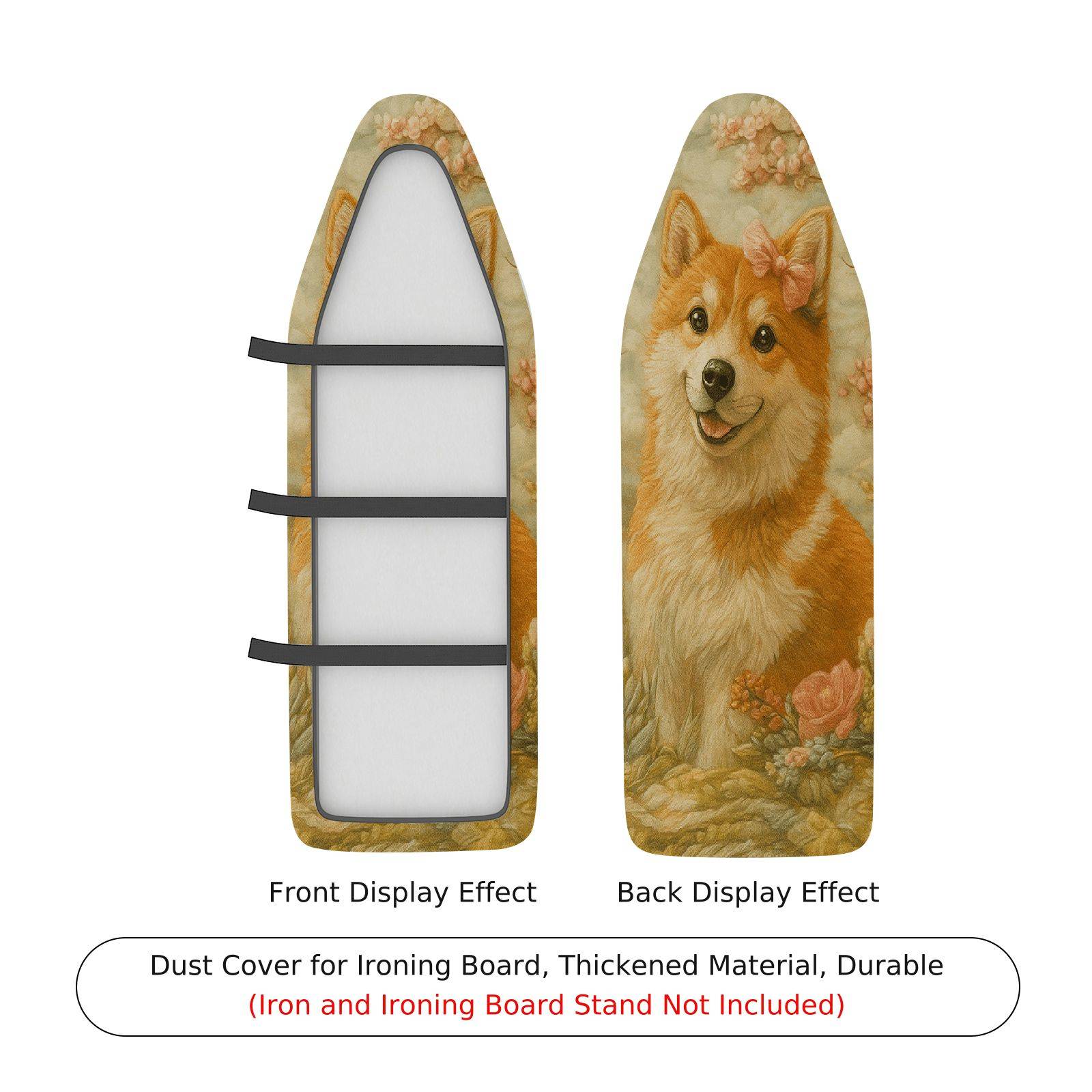 1-Piece Animal Floral Art  Ironing Board Cover, Universal Size, Without Board