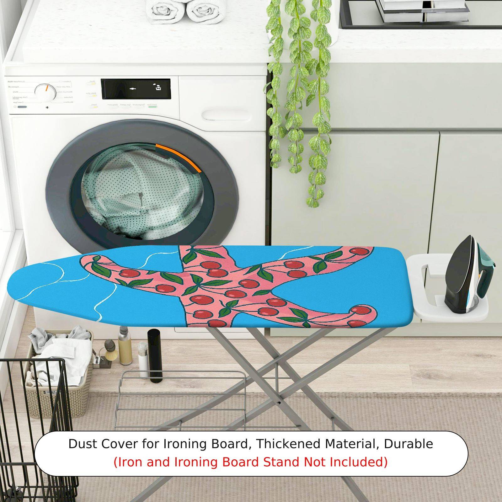1-Piece Starfish Ocean Cherry  Ironing Board Cover, Universal Size, Without Board