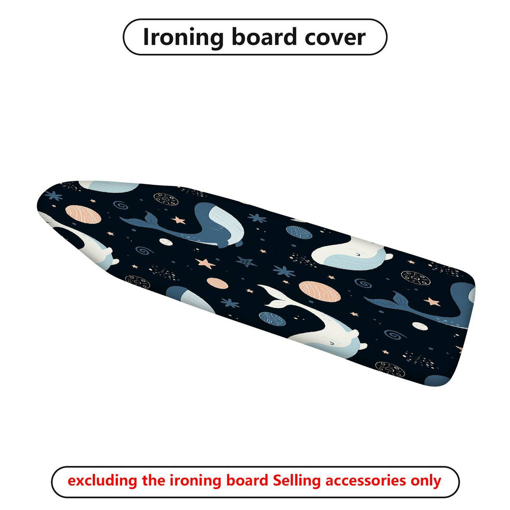 1-Piece Whale Starry Sky Ocean  Ironing Board Cover, Universal Size, Without Board