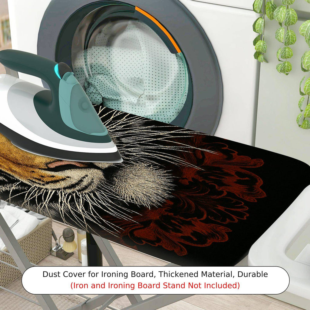 1-Piece Tiger Animal Wildlife  Ironing Board Cover, Universal Size, Without Board