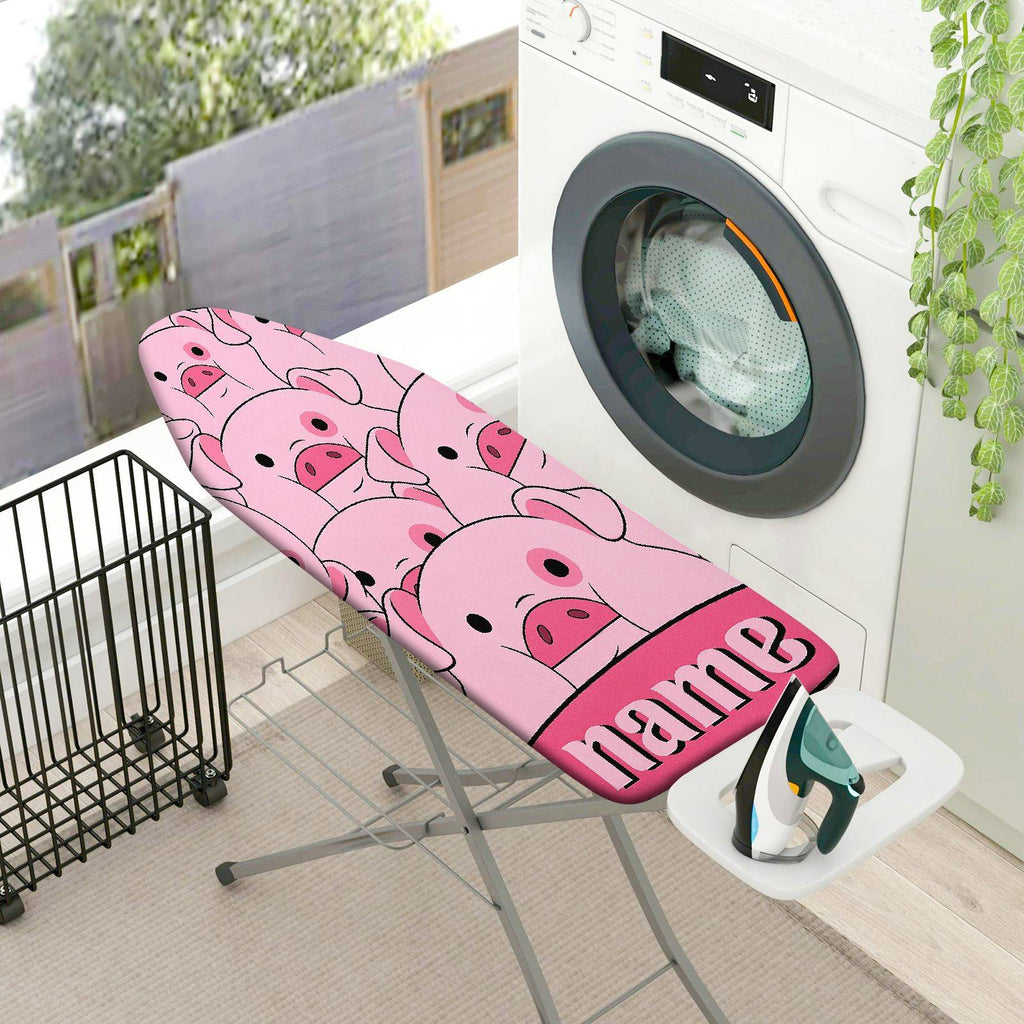 1-Piece Pink Pig Cute  Ironing Board Cover, Universal Size, Without Board