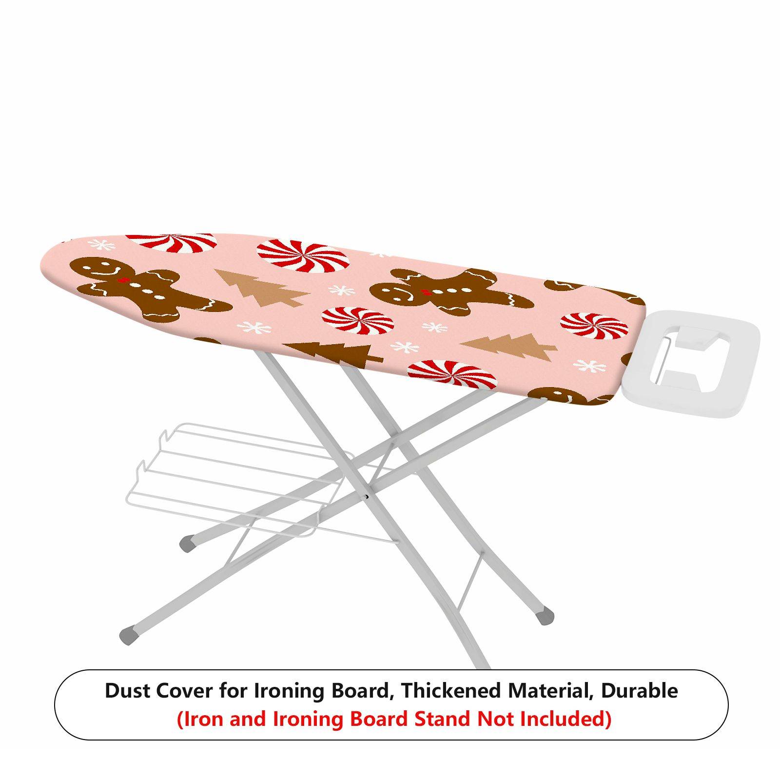 1-Piece Christmas Candy Gingerbread Tree  Ironing Board Cover, Universal Size, Without Board