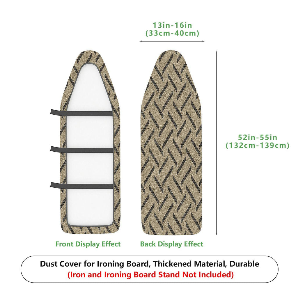 1-Piece Zigzag Pattern Beige Modern  Ironing Board Cover, Universal Size, Without Board