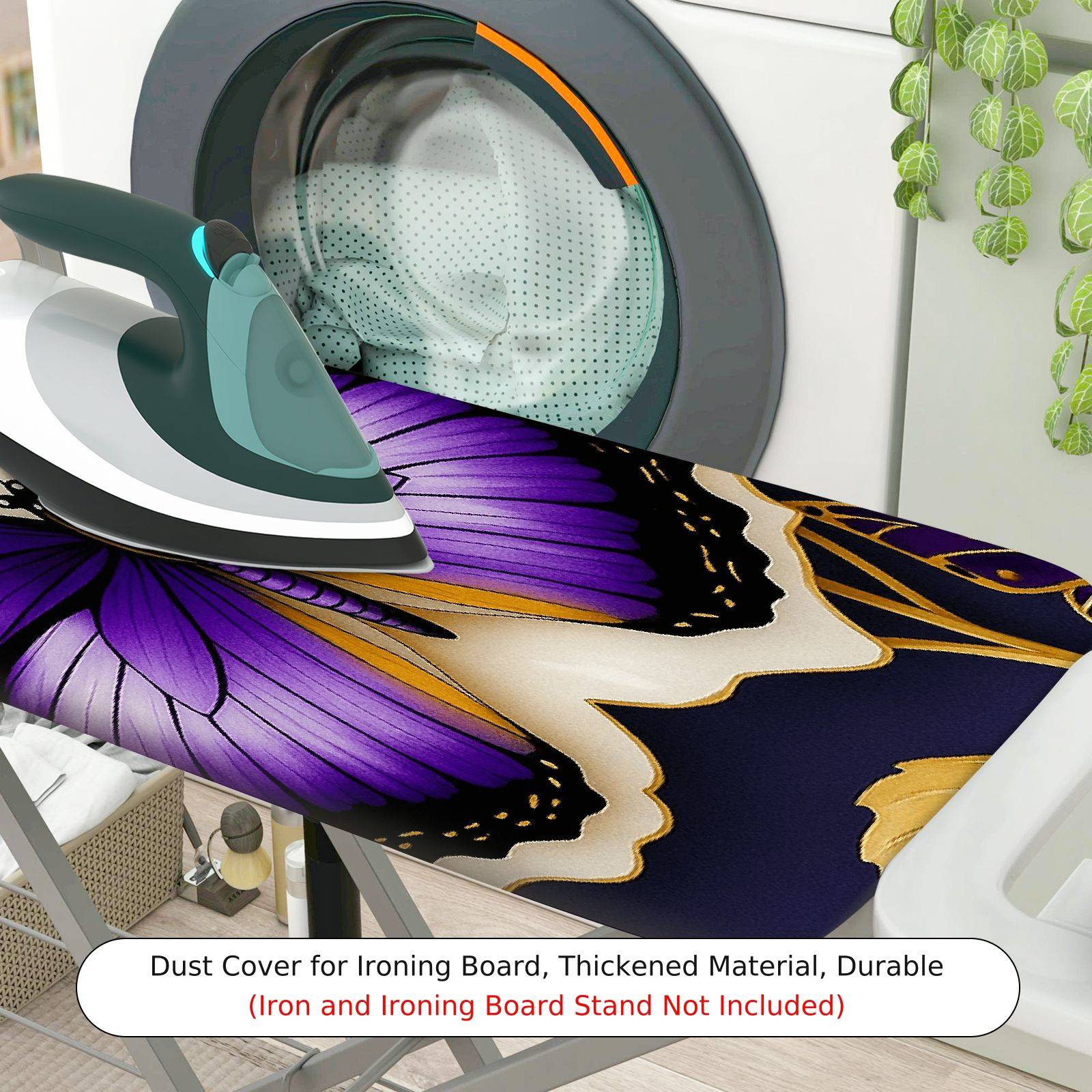 1-Piece butterfly floral abstract  Ironing Board Cover, Universal Size, Without Board