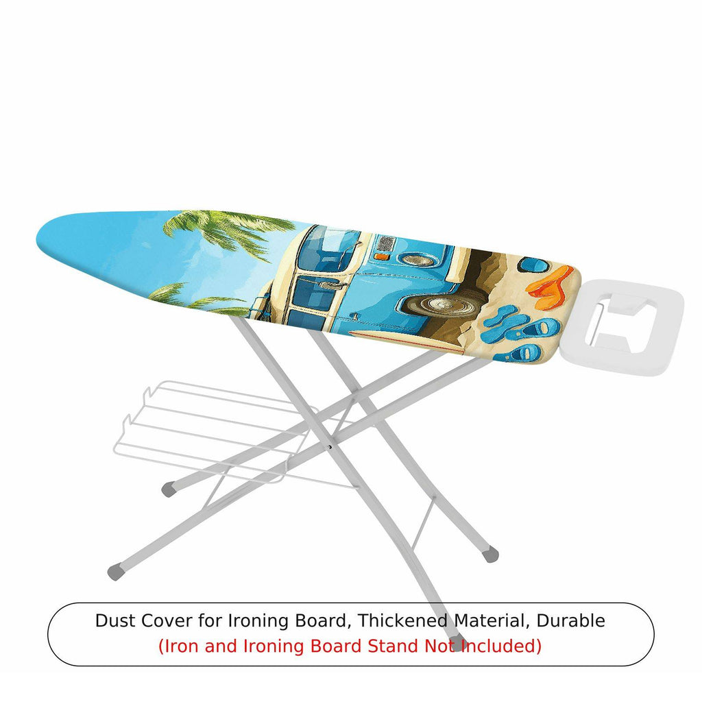 1-Piece Retro Travel Beach  Ironing Board Cover, Universal Size, Without Board
