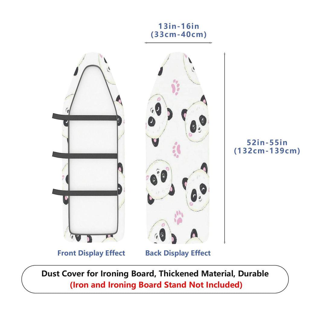 1-Piece Panda  Animal Pink  Ironing Board Cover, Universal Size, Without Board