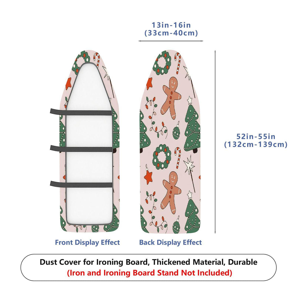 1-Piece Christmas Candy Tree Gingerbread  Ironing Board Cover, Universal Size, Without Board