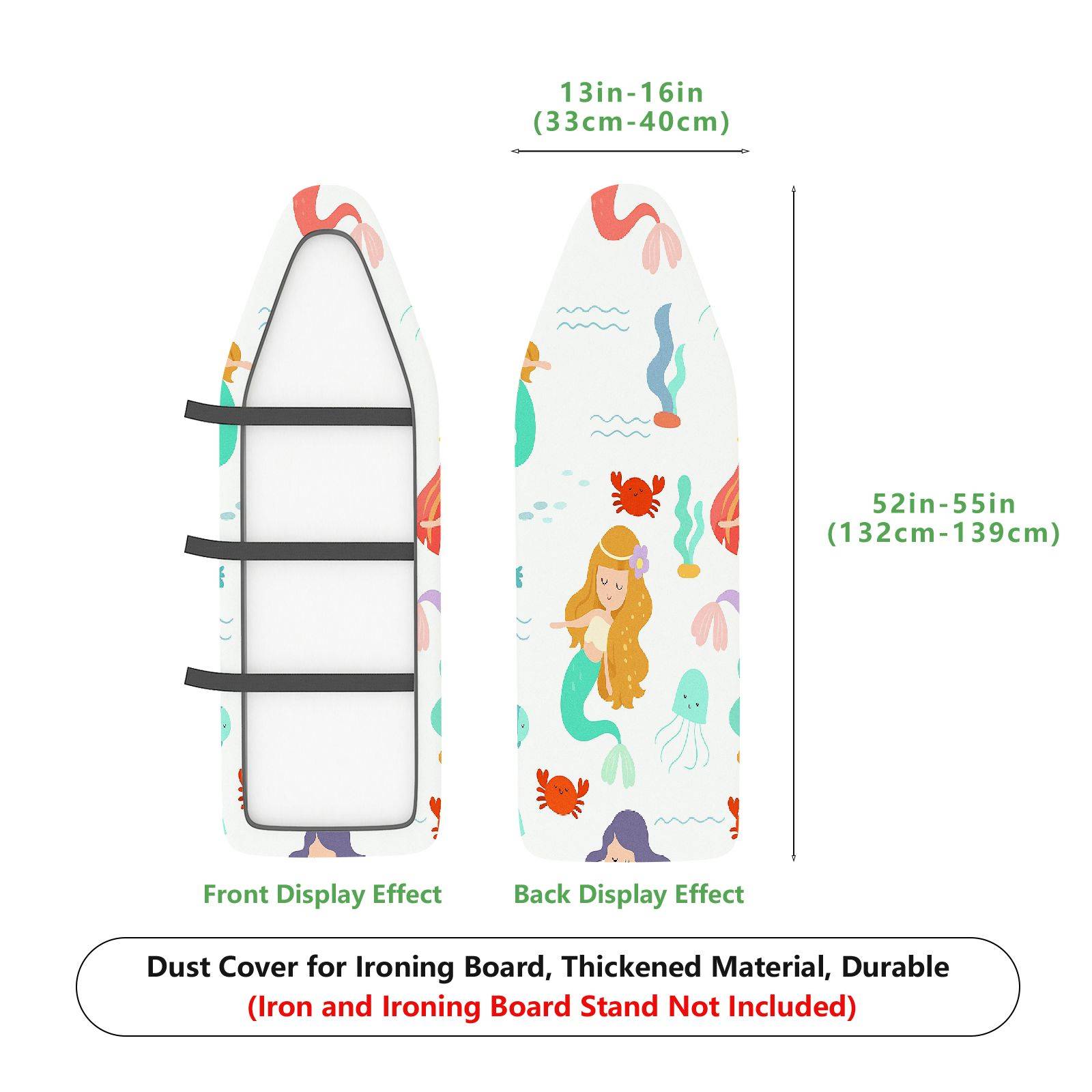 1-Piece Ocean  Ironing Board Cover, Universal Size, Without Board