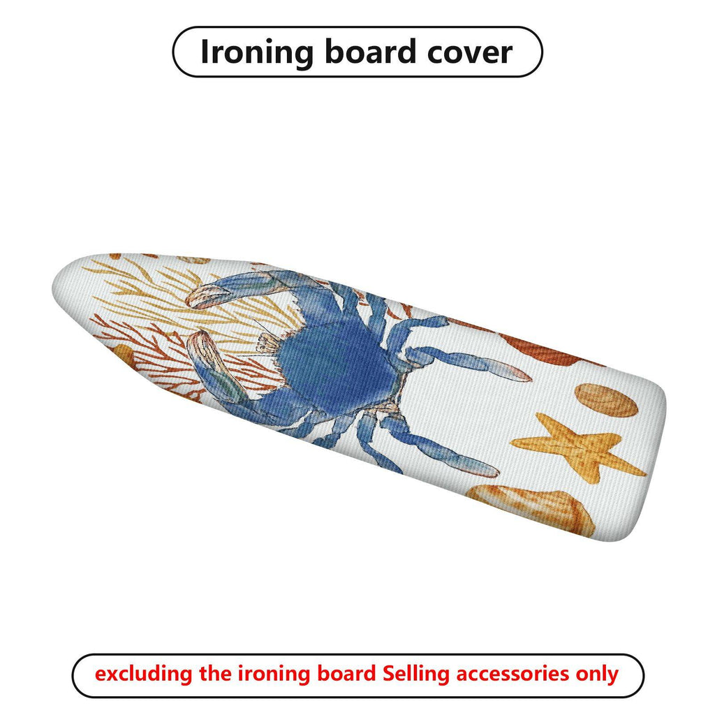 1-Piece Ocean Crab Starfish  Ironing Board Cover, Universal Size, Without Board