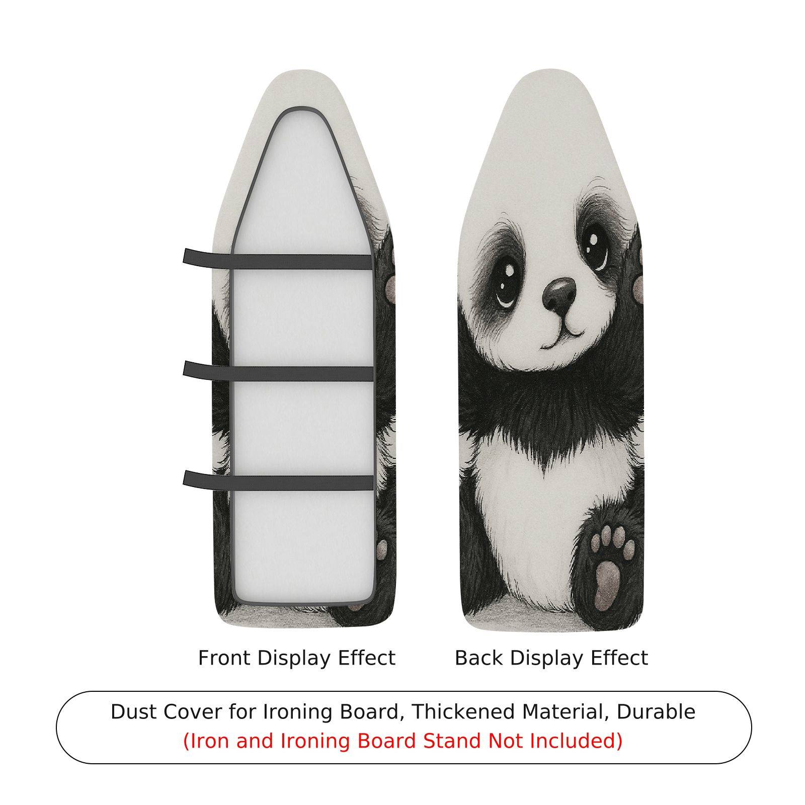 1-Piece Panda Bear Animal  Ironing Board Cover, Universal Size, Without Board