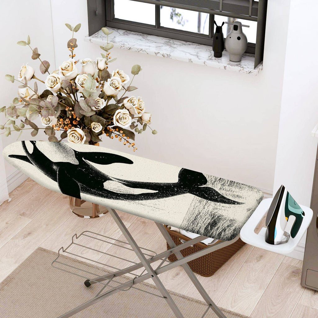 1-Piece Whale Ocean Sea  Ironing Board Cover, Universal Size, Without Board