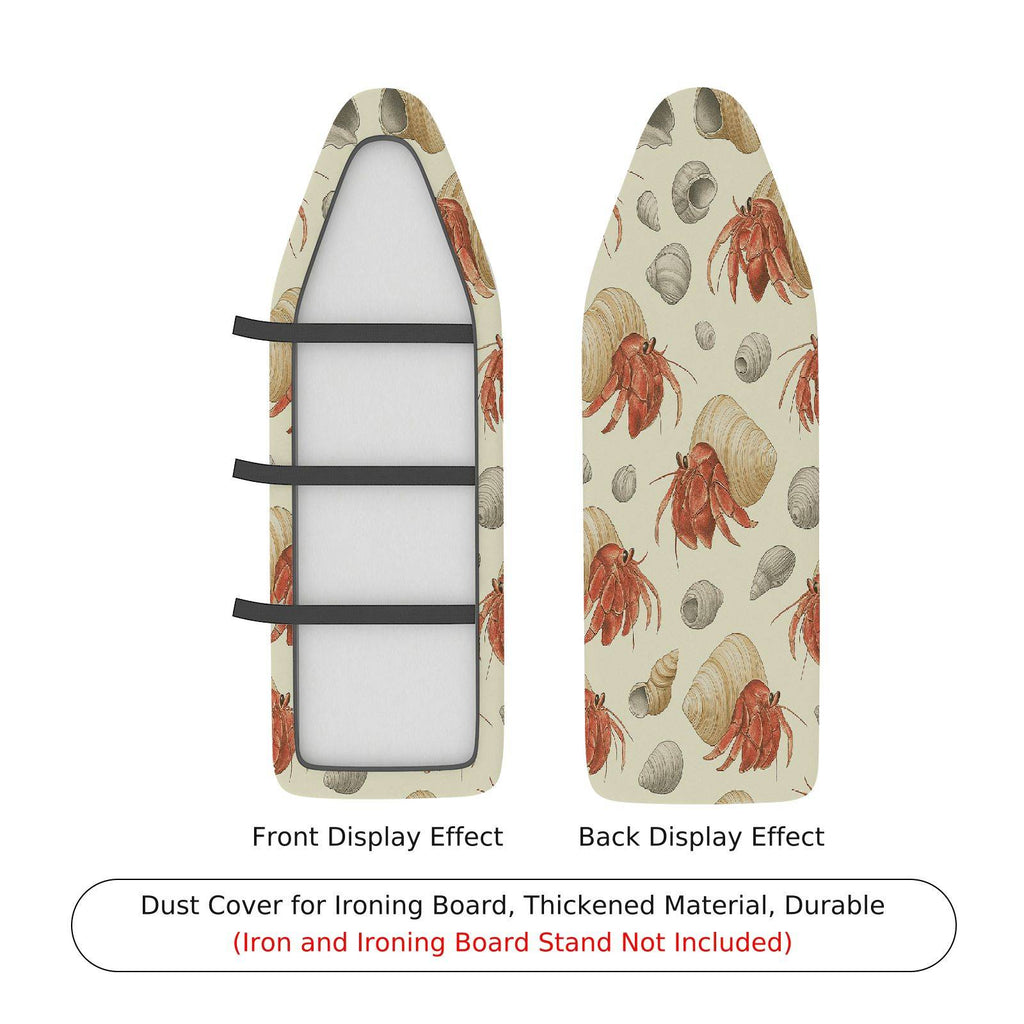 1-Piece Crab Seashell Ocean  Ironing Board Cover, Universal Size, Without Board