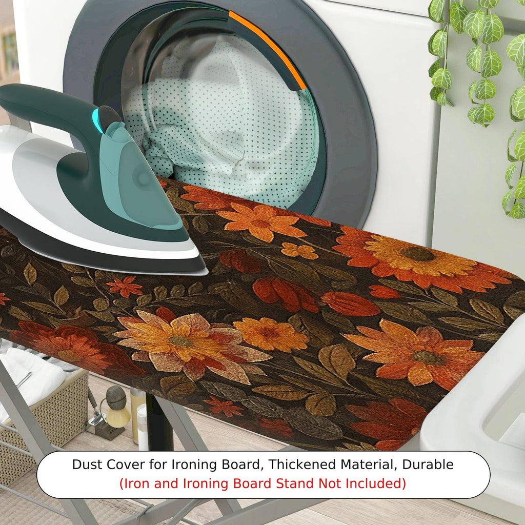 1-Piece Floral Animal Bear  Ironing Board Cover, Universal Size, Without Board