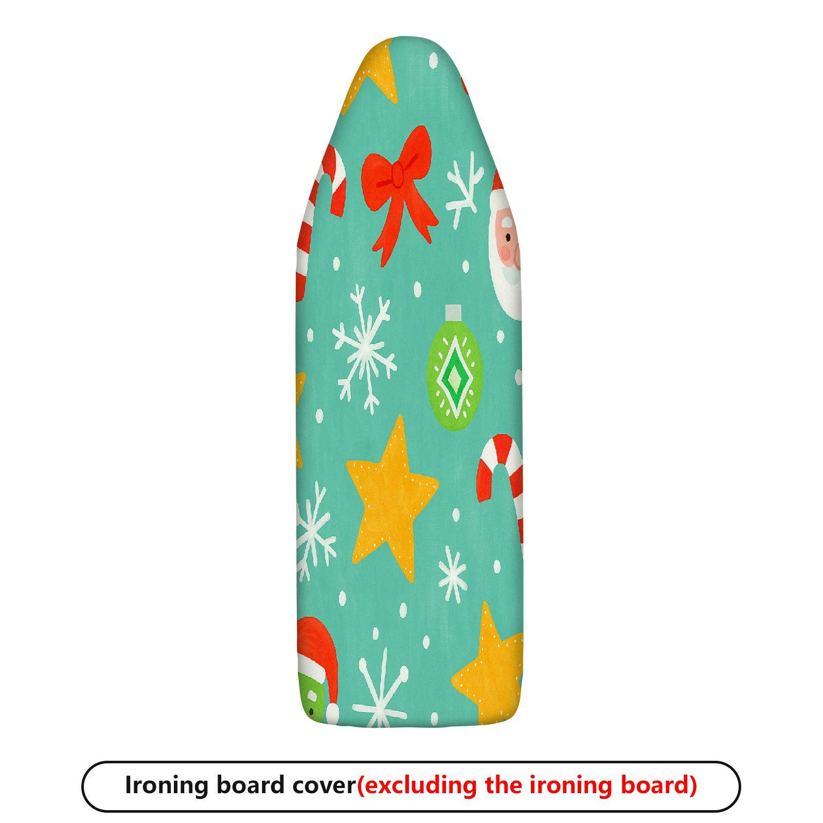 1-Piece Christmas Snowflake Candy Cane  Ironing Board Cover, Universal Size, Without Board