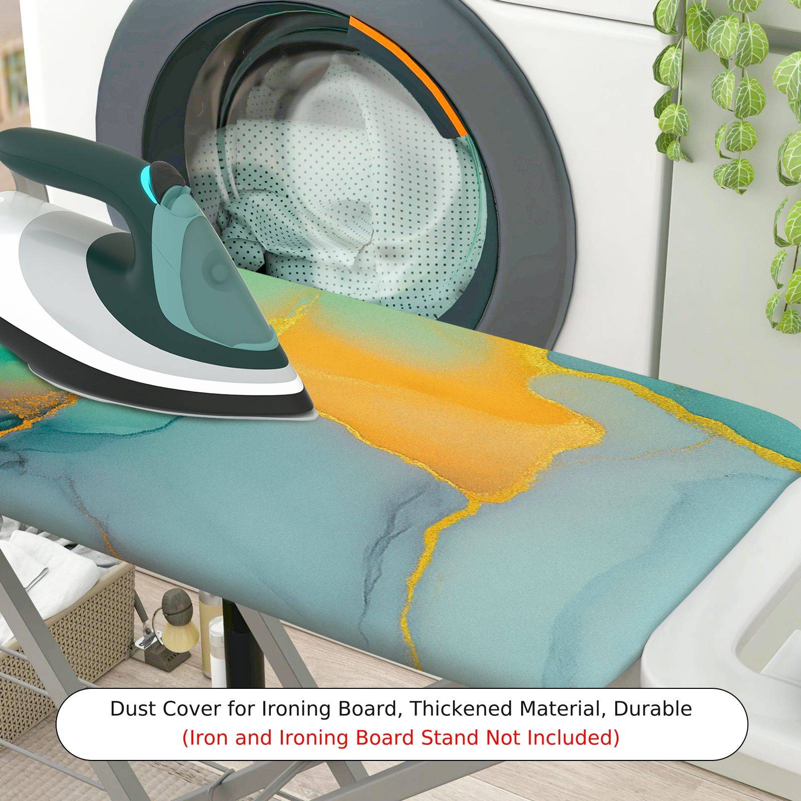 1-Piece Abstract Marble Artistic  Ironing Board Cover, Universal Size, Without Board