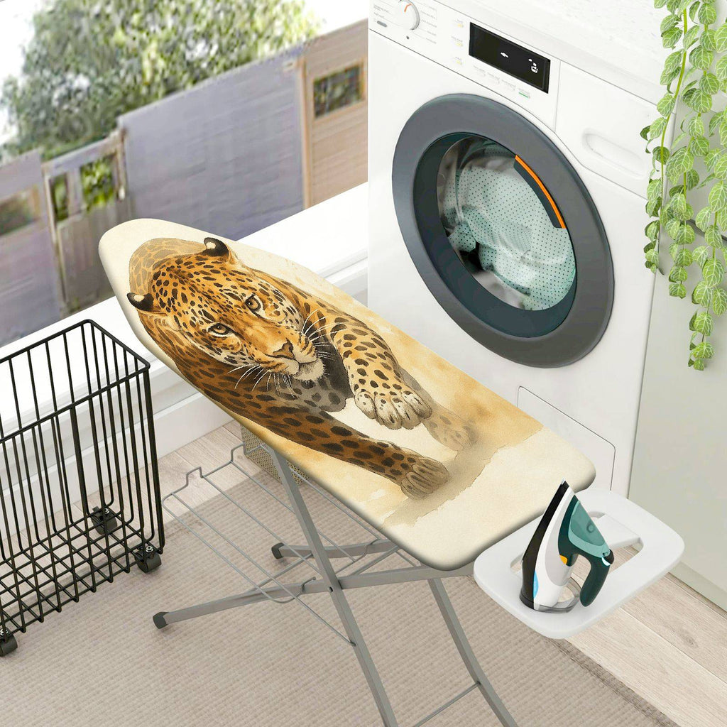 1-Piece Leopard Animal Print Exotic  Ironing Board Cover, Universal Size, Without Board