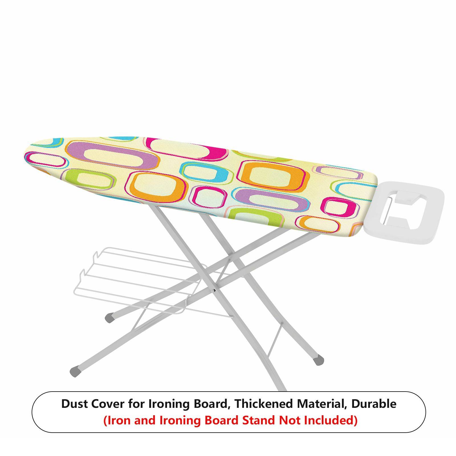 1-Piece Geometric Colorful Retro  Ironing Board Cover, Universal Size, Without Board