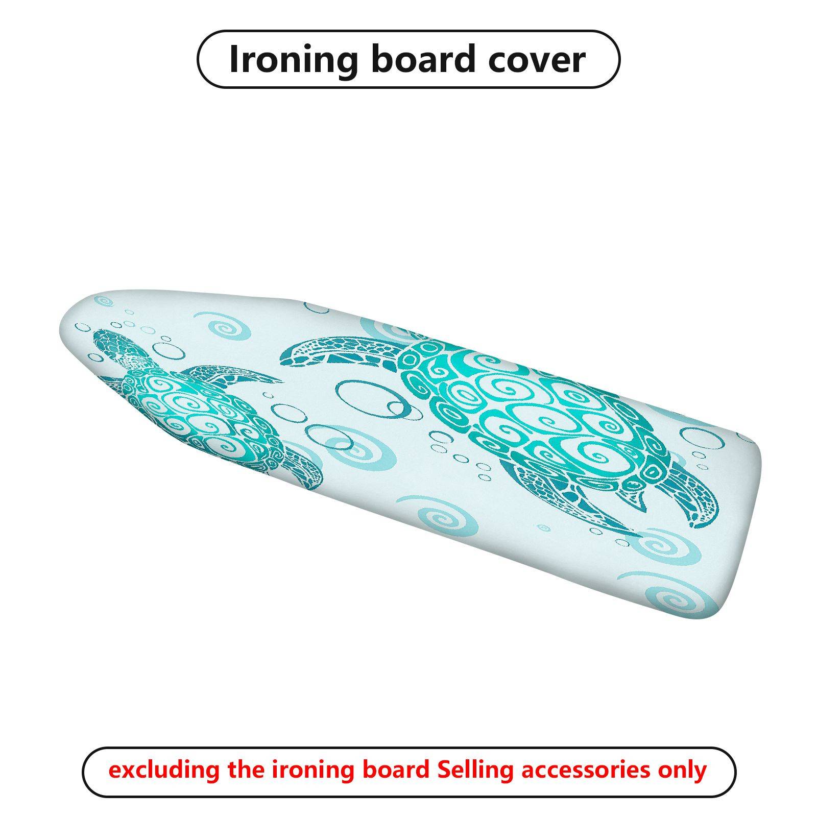1-Piece Turtle Ocean Spiral  Ironing Board Cover, Universal Size, Without Board
