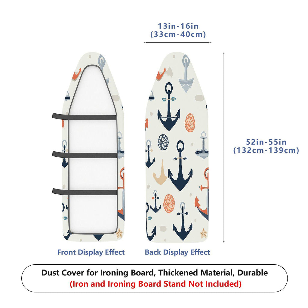 1-Piece anchor nautical ocean  Ironing Board Cover, Universal Size, Without Board