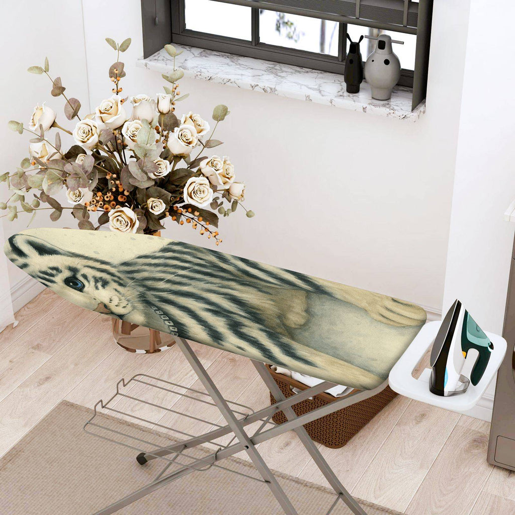 1-Piece Cat Animal Striped  Ironing Board Cover, Universal Size, Without Board