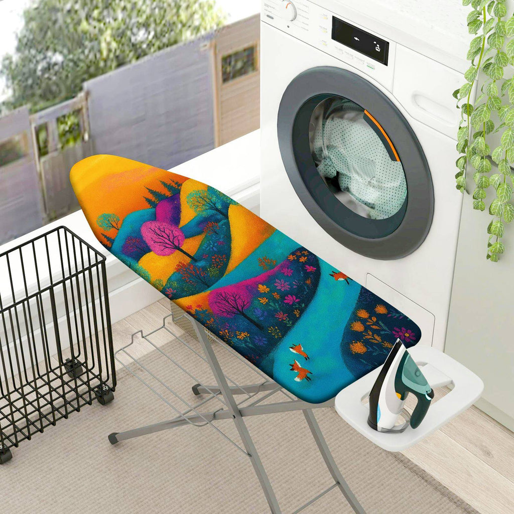 1-Piece Abstract Artistic Colorful  Ironing Board Cover, Universal Size, Without Board