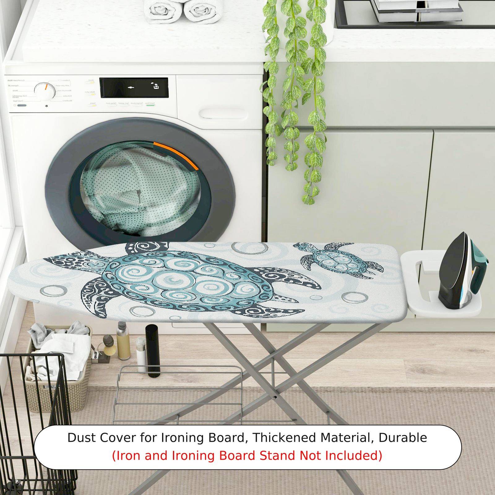 1-Piece Turtle Ocean Blue  Ironing Board Cover, Universal Size, Without Board