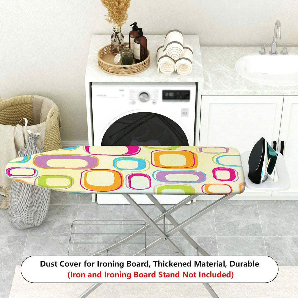 1-Piece Colorful Pattern Retro Geometric  Ironing Board Cover, Universal Size, Without Board