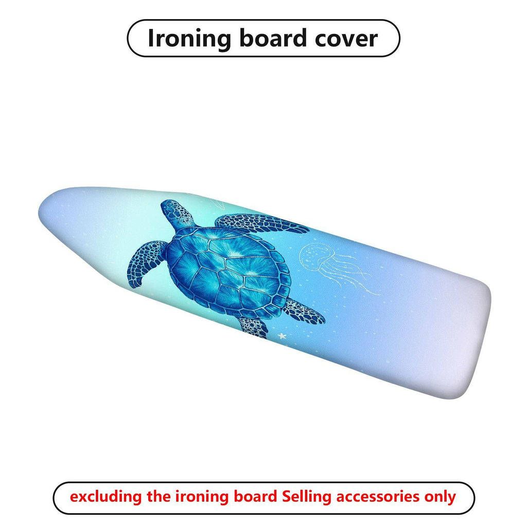 1-Piece Sea Turtle Ocean Marine  Ironing Board Cover, Universal Size, Without Board