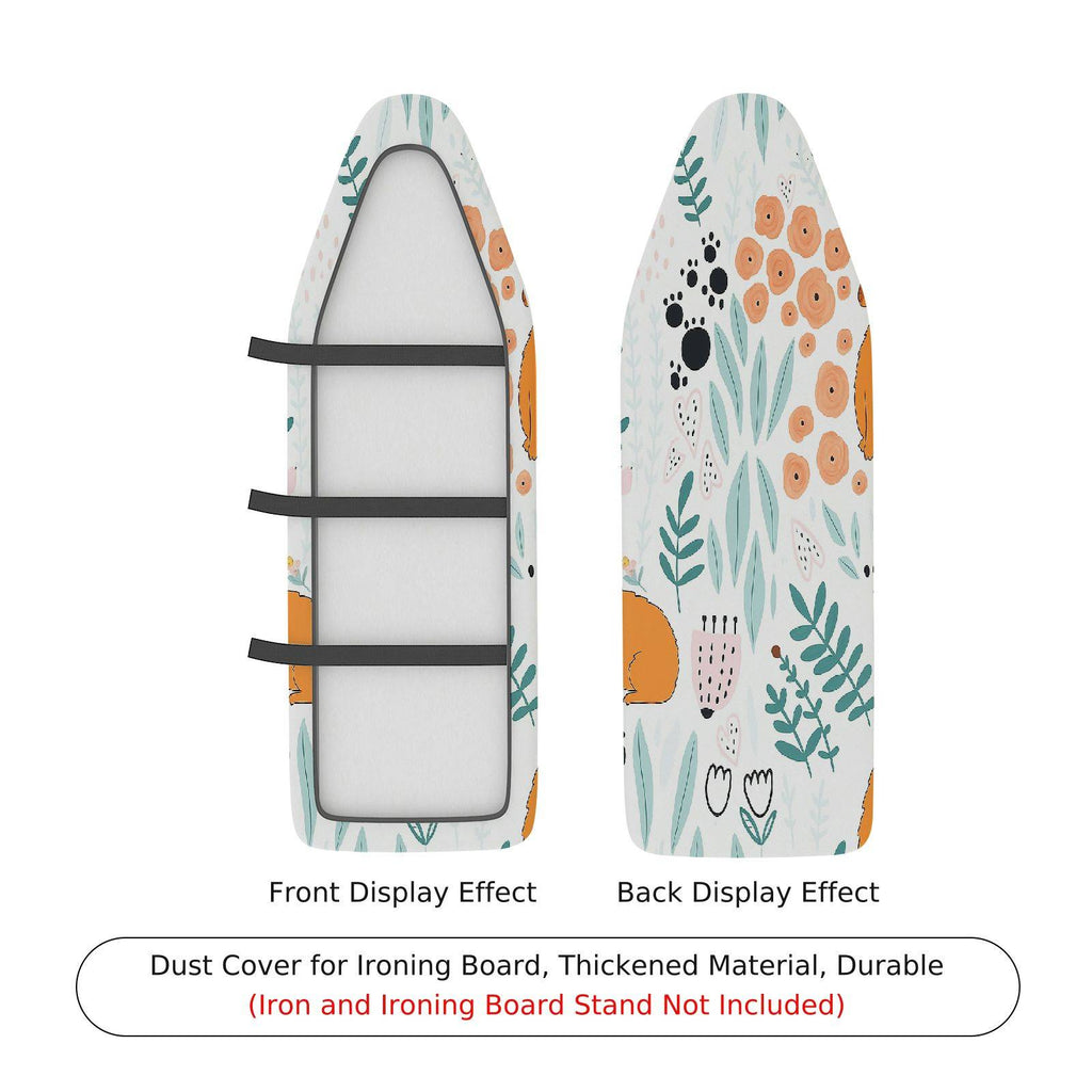 1-Piece Floral Leaves Animal  Ironing Board Cover, Universal Size, Without Board