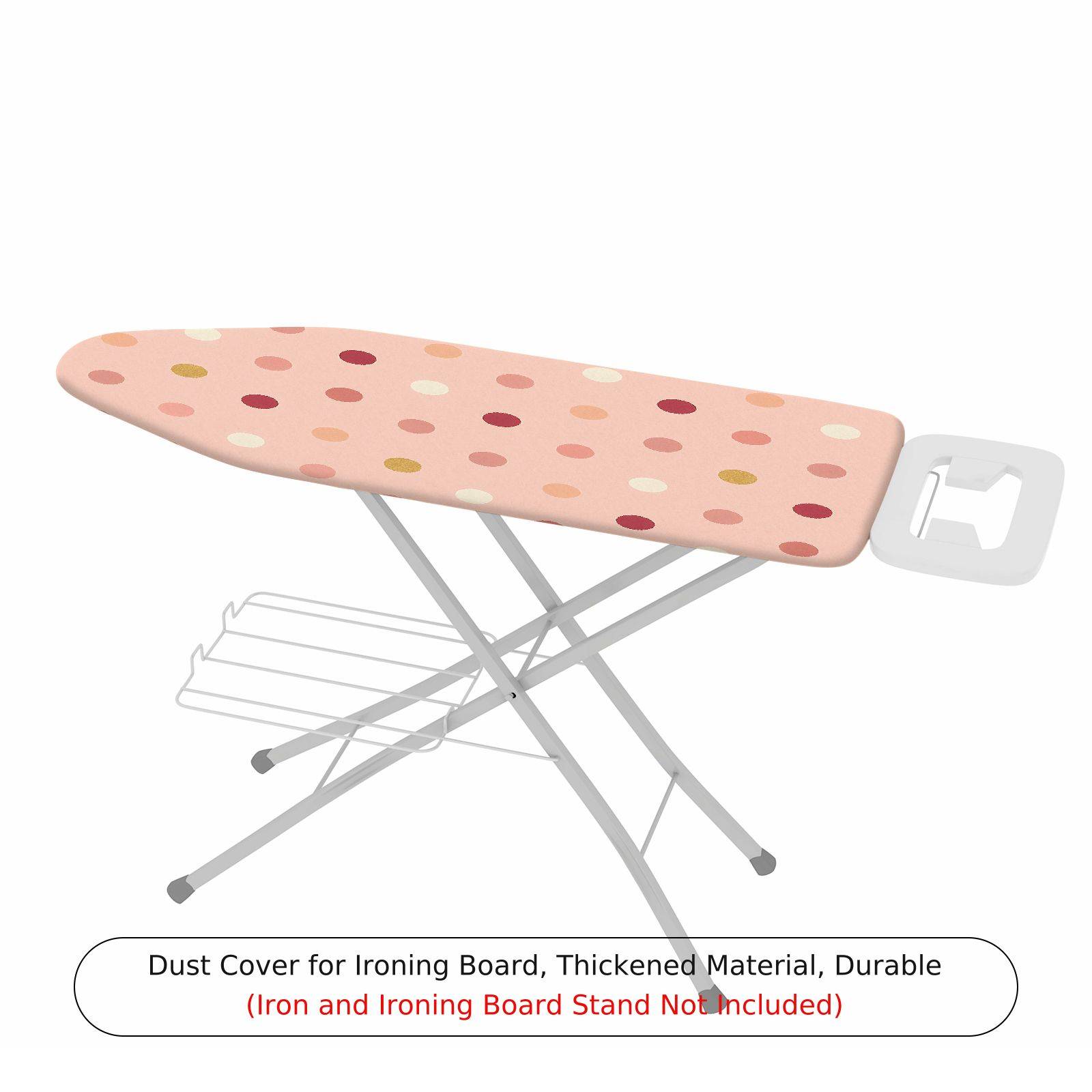 1-Piece Polka Dot Pastel Pink  Ironing Board Cover, Universal Size, Without Board