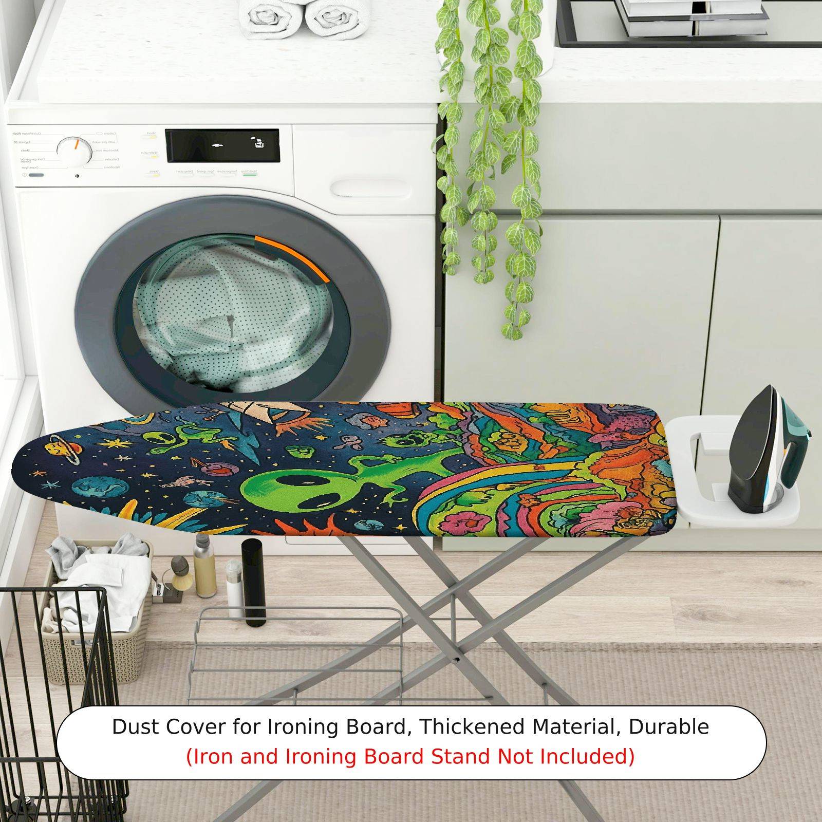 1-Piece Alien Galaxy Space  Ironing Board Cover, Universal Size, Without Board
