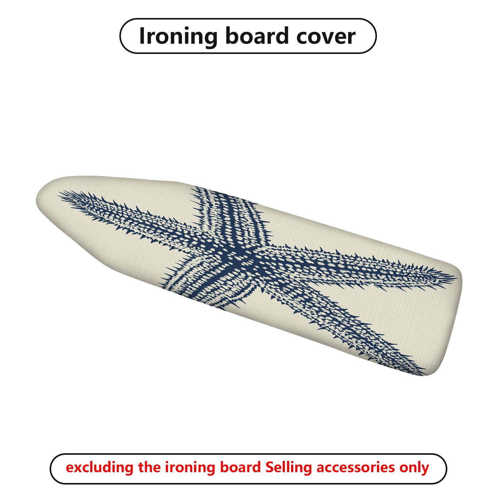 1-Piece Nautical Starfish Ocean  Ironing Board Cover, Universal Size, Without Board