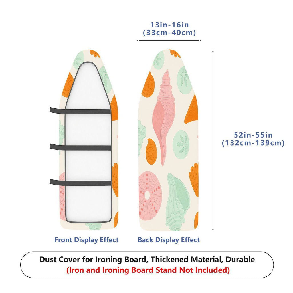 1-Piece Ocean Shell Beach  Ironing Board Cover, Universal Size, Without Board