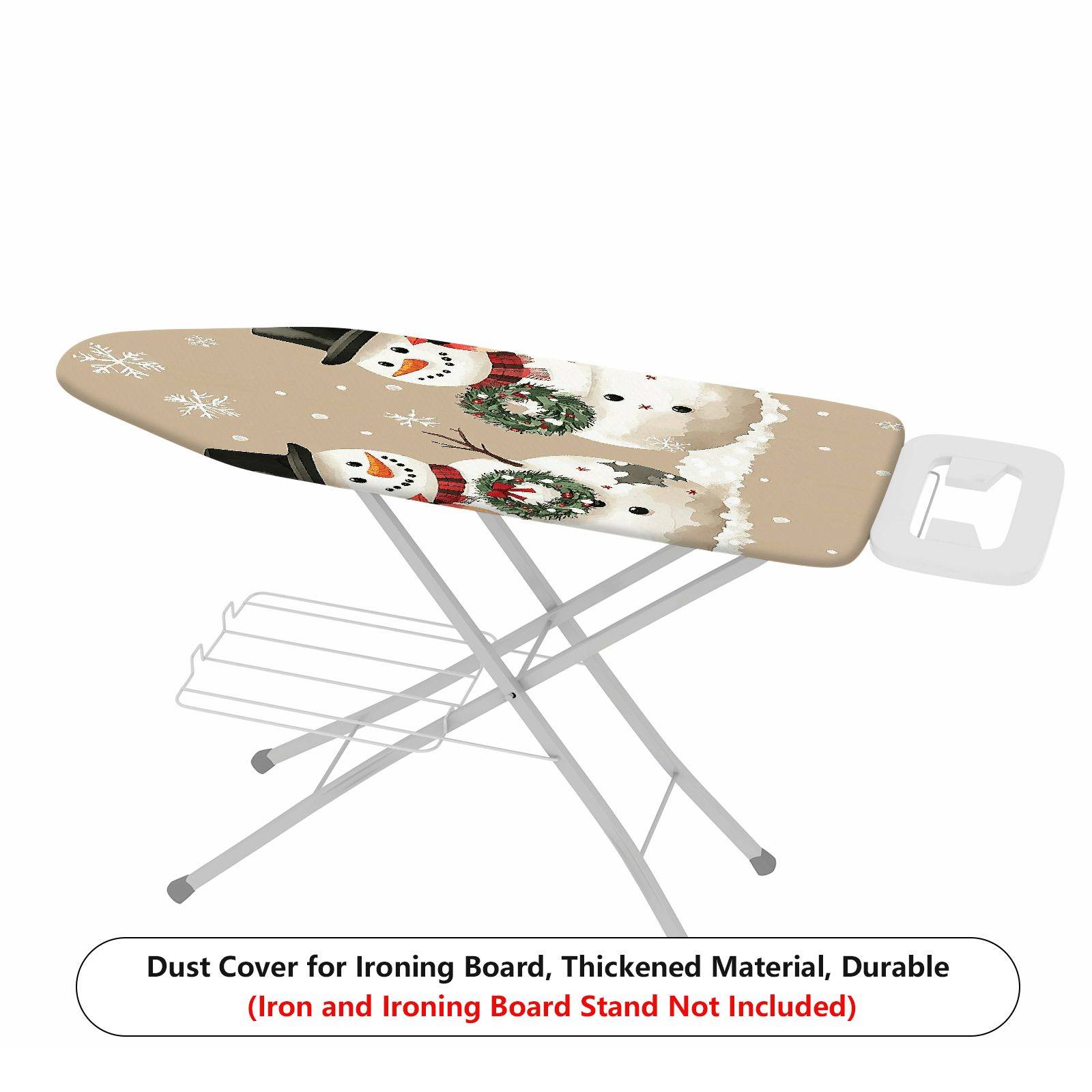 1-Piece Snowman Christmas Festive  Ironing Board Cover, Universal Size, Without Board