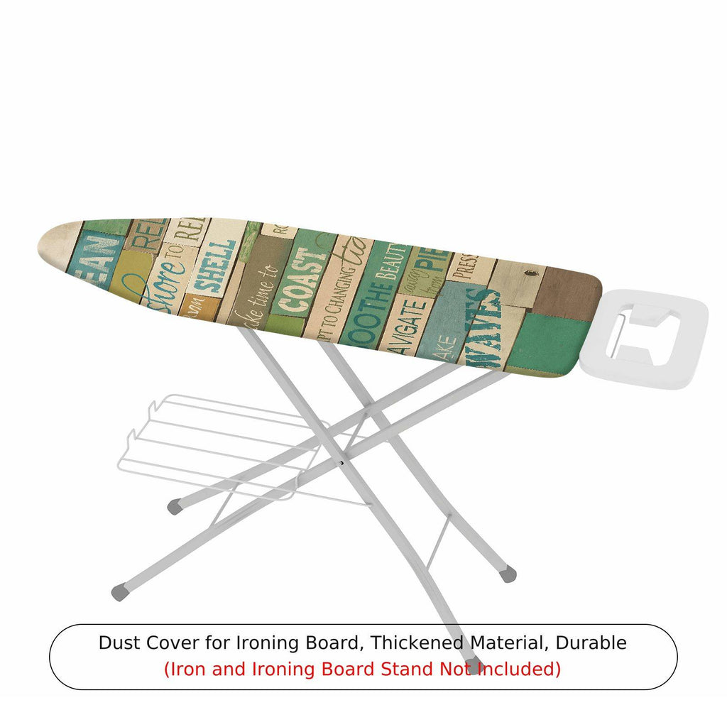 1-Piece Nautical Beach Ocean  Ironing Board Cover, Universal Size, Without Board