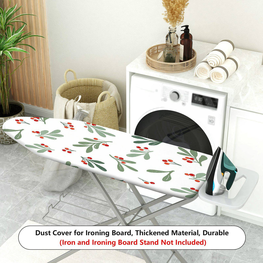 1-Piece Berry Leaf Pattern Christmas Decorative  Ironing Board Cover, Universal Size, Without Board