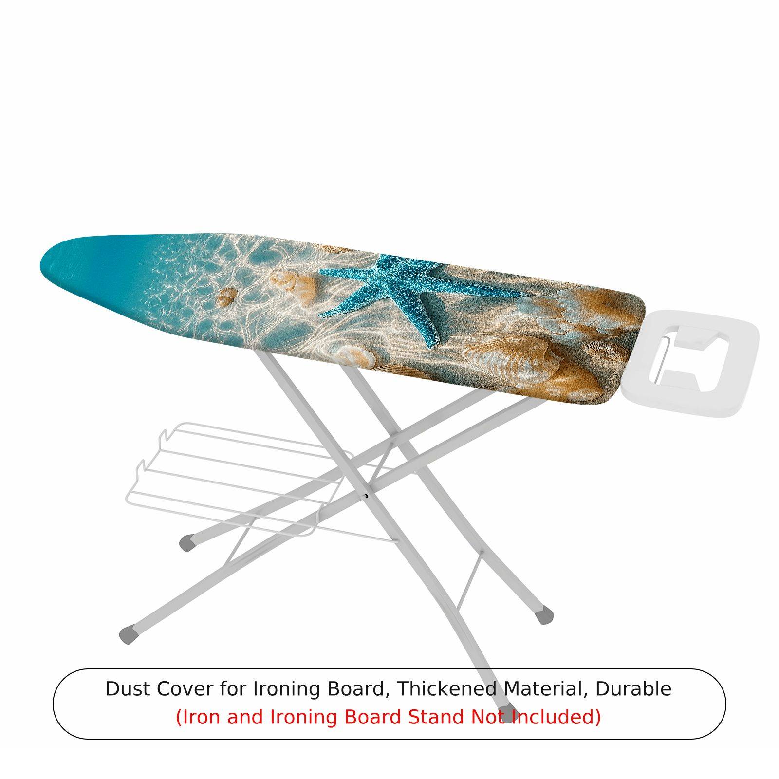 1-Piece Ocean Shell Starfish  Ironing Board Cover, Universal Size, Without Board