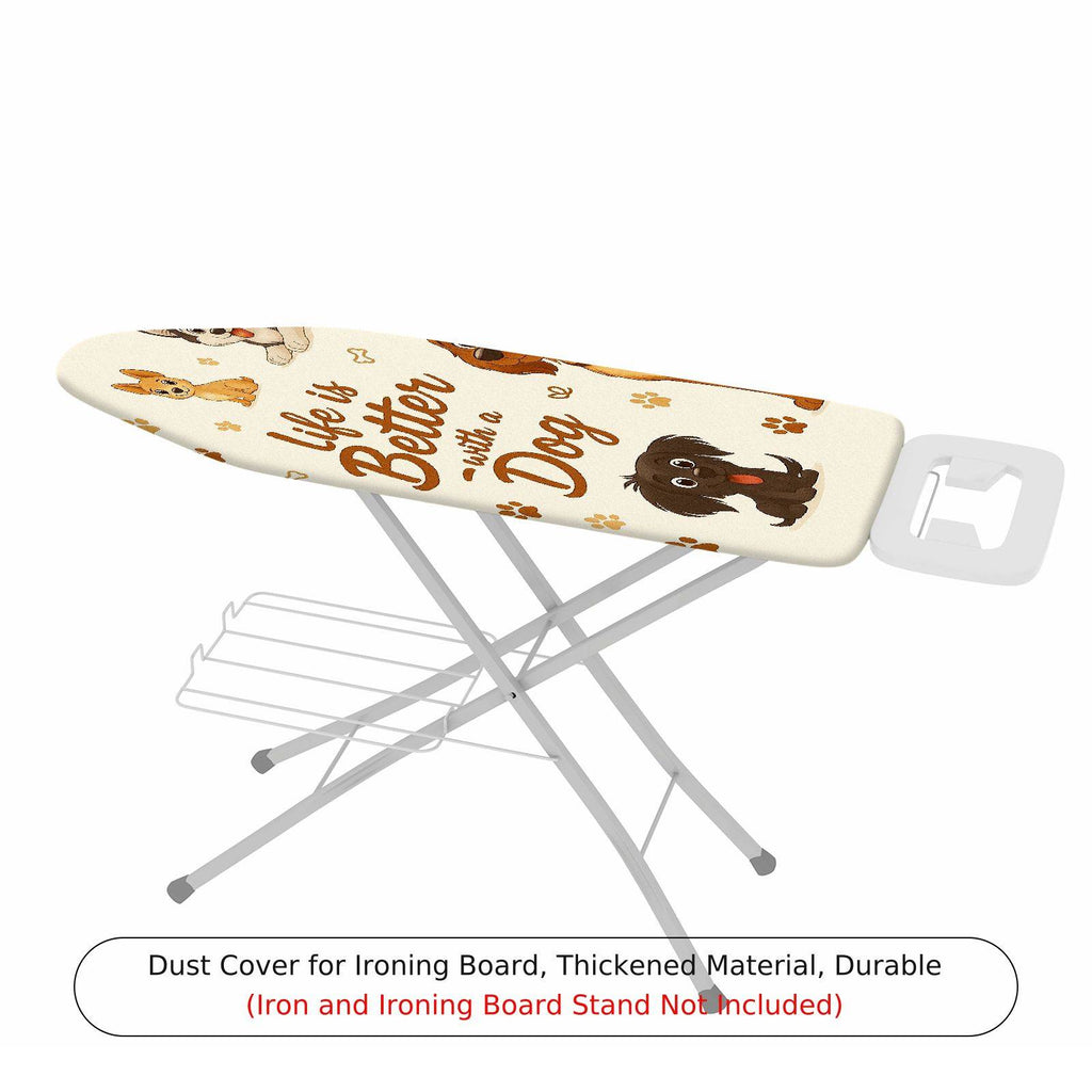 1-Piece Dog Paw Print Animal  Ironing Board Cover, Universal Size, Without Board
