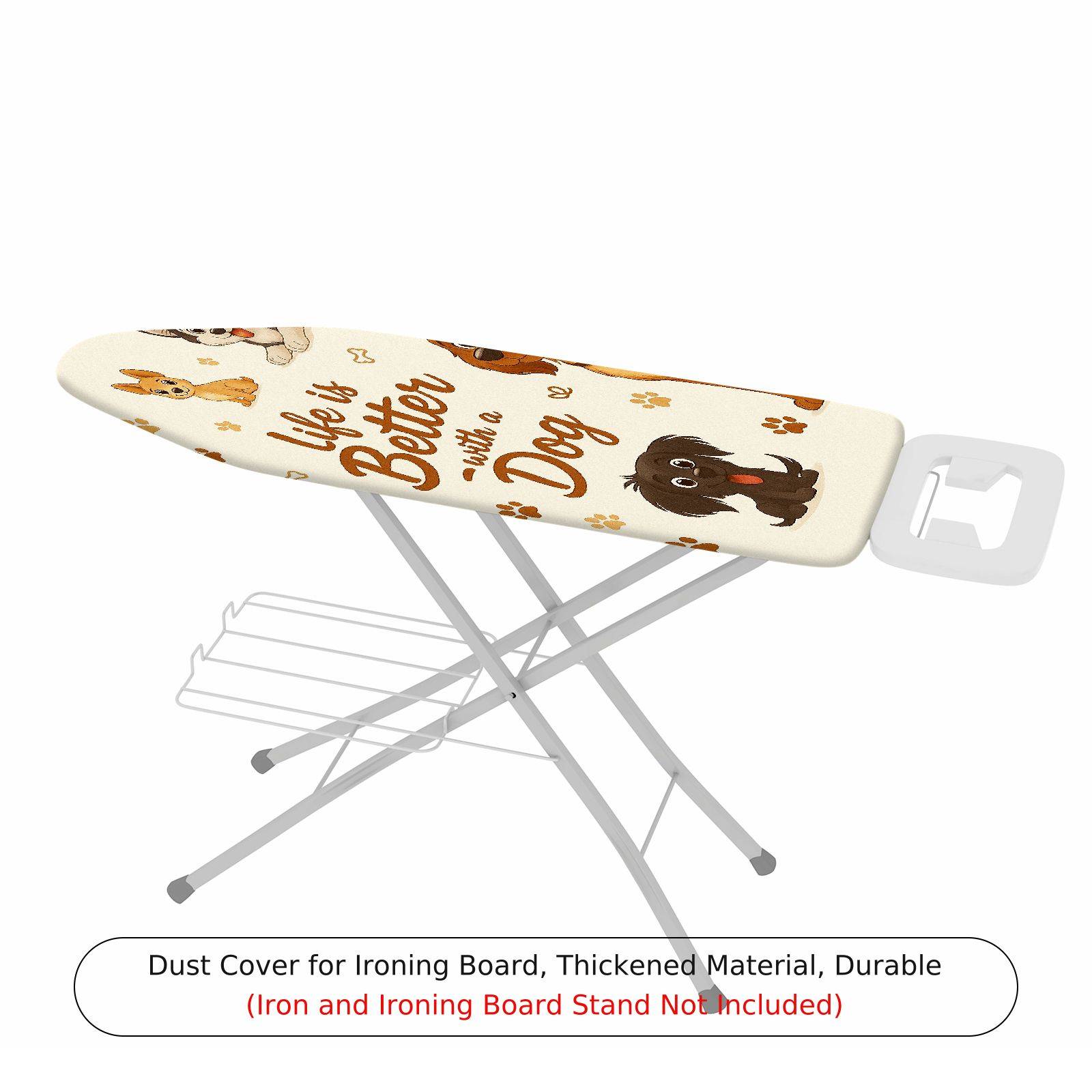 1-Piece Dog Paw Print Animal  Ironing Board Cover, Universal Size, Without Board