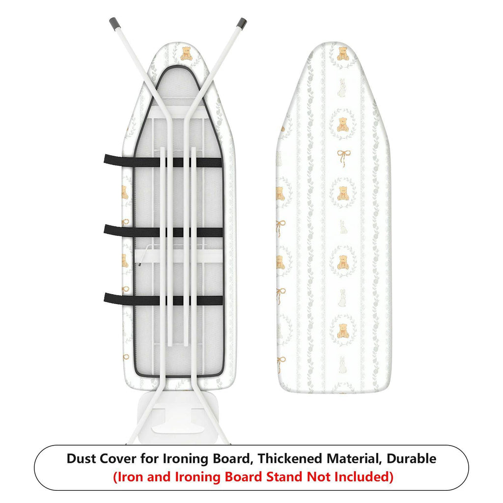 1-Piece Vintage Bow Animal Laundry  Ironing Board Cover, Universal Size, Without Board