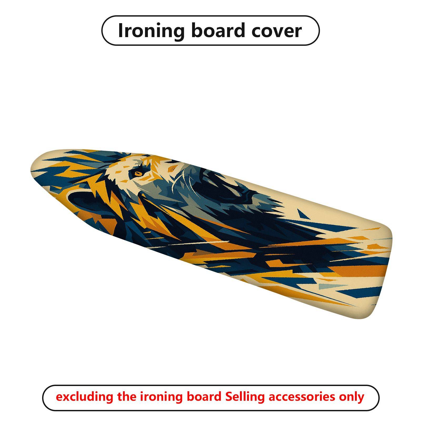 1-Piece Abstract Lion Pattern Graphic  Ironing Board Cover, Universal Size, Without Board