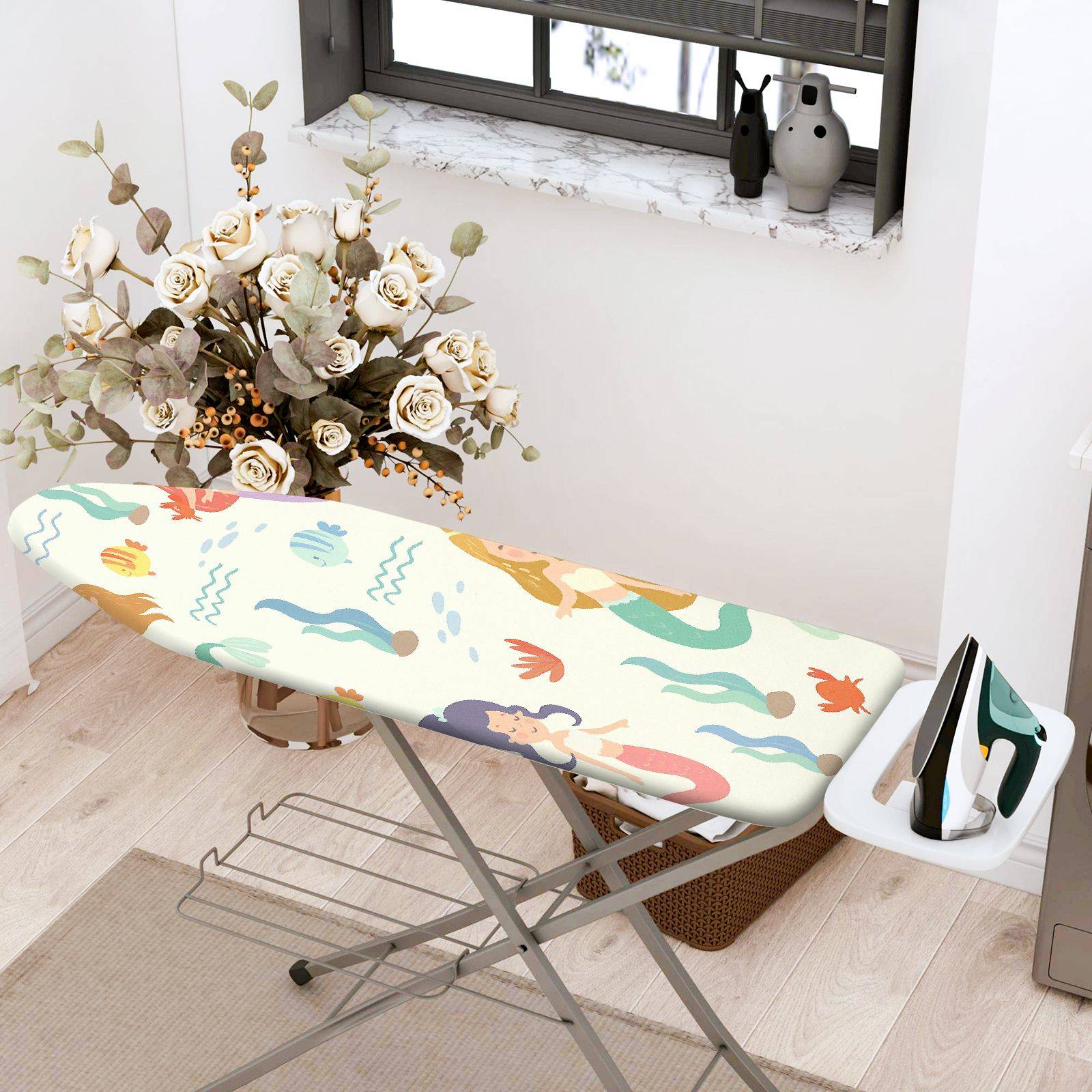 1-Piece Ocean Sea  Ironing Board Cover, Universal Size, Without Board